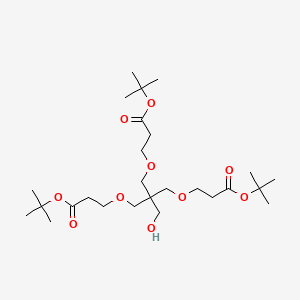 Chemical structure of Tri(t-butoxycarbonylethoxymethyl) ethanol