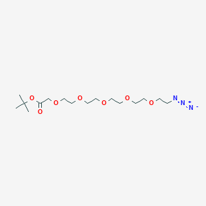 Chemical structure of Azido-PEG5-Boc