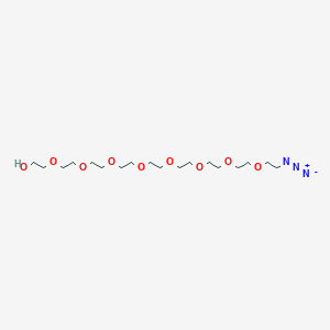 Chemical structure of Azido-PEG9-alcohol