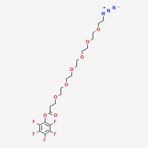 Chemical structure of Azido-PEG6-PFP ester