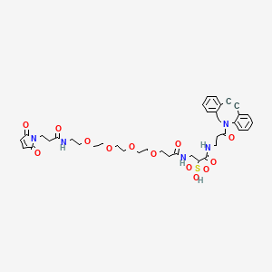 Chemical structure of Sulfo DBCO-PEG4-Maleimide