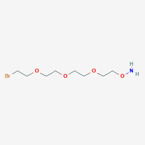 Chemical structure of Aminooxy-PEG3-bromide