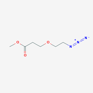 Chemical structure of Azido-PEG1-methyl ester