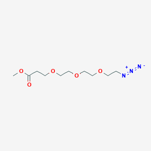 Chemical structure of Azido-PEG3-methyl ester
