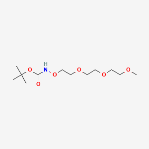 Chemical structure of m-PEG3-aminooxy-Boc