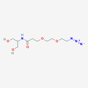 Chemical structure of 2-(Azido-PEG2-amido)-1,3-propandiol