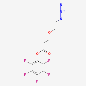 Chemical structure of Azido-PEG1-PFP ester