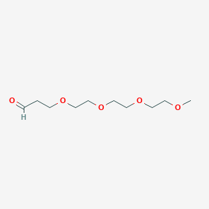 Chemical structure of m-PEG4-aldehyde