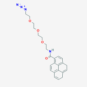 Chemical structure of Pyrene-PEG3-azide