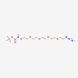 Chemical structure of Boc-Aminooxy-PEG4-azide