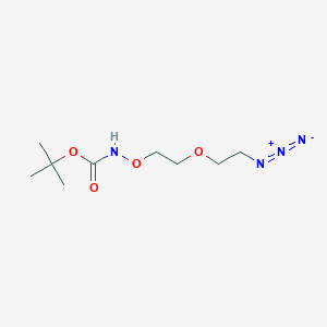 Chemical structure of Boc-Aminooxy-PEG1-azide
