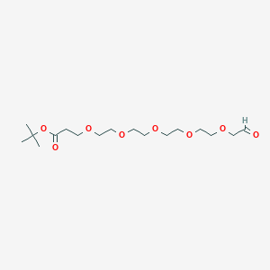 Chemical structure of Ald-CH2-PEG5-Boc
