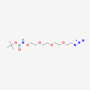 Chemical structure of Boc-Aminooxy-PEG3-azide