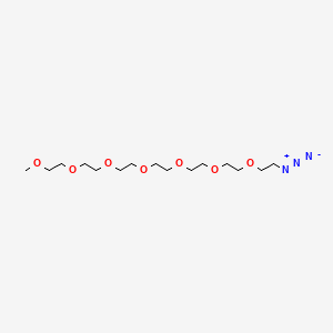 Chemical structure of m-PEG7-azide
