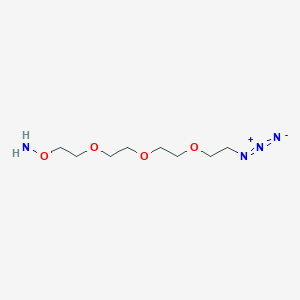 Chemical structure of Aminooxy-PEG3-azide
