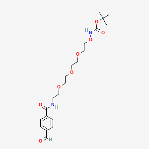 Chemical structure of Ald-Ph-PEG4-NH-Boc
