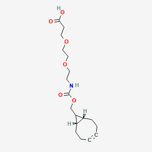 Chemical structure of endo-BCN-PEG2-acid