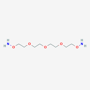 Chemical structure of Bis-aminooxy-PEG3