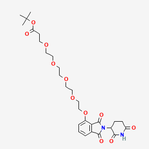 Chemical structure of Thalidomide-O-PEG4-Boc