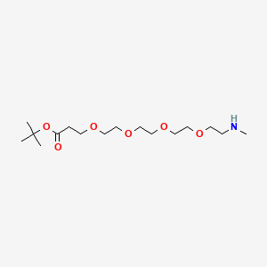 Chemical structure of Methylamino-PEG4-Boc