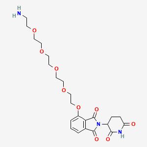Chemical structure of Thalidomide-O-PEG4-amine
