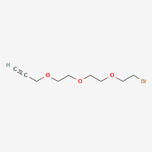 Chemical structure of Propargyl-PEG3-bromide