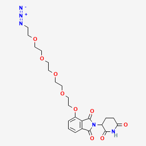 Chemical structure of Thalidomide-O-PEG4-azide