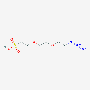 Chemical structure of Azido-PEG2-sulfonic acid