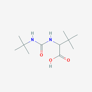 Chemical structure of N-[(tert-Butylamino)carbonyl]-3-methylvaline