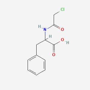 Chemical structure of N-Chloroacetyl-DL-phenylalanine