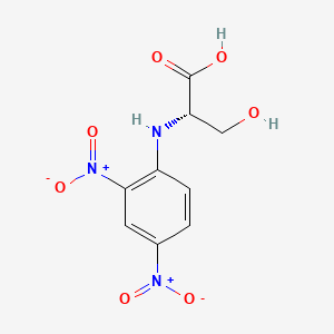 Chemical structure of N-(2,4-Dinitrophenyl)-L-serine