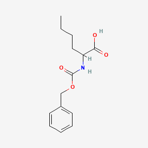 Chemical structure of N-Carbobenzoxy-DL-norleucine