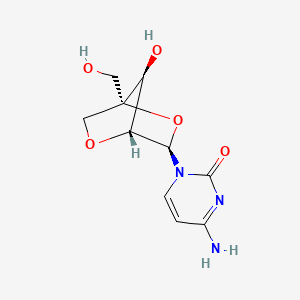 Chemical structure of 2'-O,4'-C-Methylenecytidine