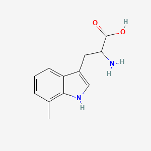 Chemical structure of 7-Methyl-DL-tryptophan