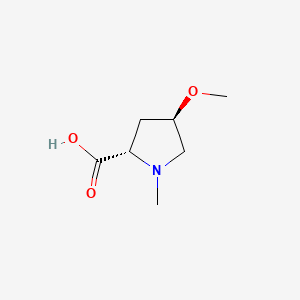 Chemical structure of trans-N-Methyl-4-methoxyproline