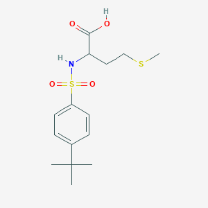 Chemical structure of ((4-(tert-Butyl)phenyl)sulfonyl)methionine