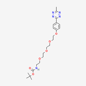 Chemical structure of Methyltetrazine-PEG4-NH-Boc
