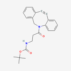 Chemical structure of DBCO-NH-Boc