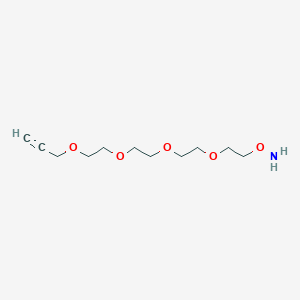 Chemical structure of Aminooxy-PEG4-propargyl