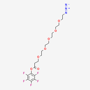 Chemical structure of Azido-PEG5-PFP ester