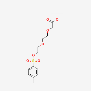Chemical structure of Tos-PEG2-CH2-Boc