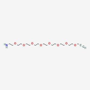 Chemical structure of Propargyl-PEG8-NH2