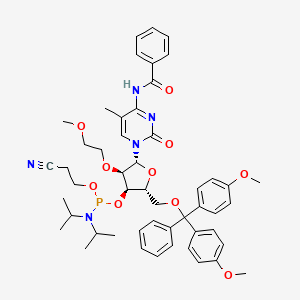 Chemical structure of 2'-O-MOE-5-Me-C(Bz)