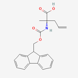 Chemical structure of Fmoc-alpha-allyl-L-alanine