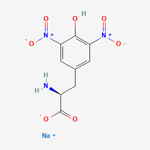 Chemical structure of 3,5-Dinitro-L-tyrosine sodium