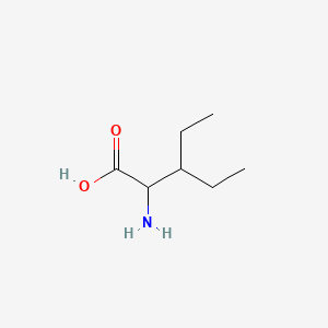 Chemical structure of 3-Ethylnorvaline