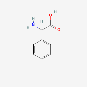 Chemical structure of 2-Amino-2-(p-tolyl)acetic acid