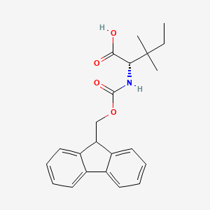 Chemical structure of Fmoc-L-b-methylisoleucine