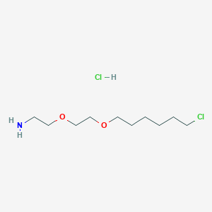 Chemical structure of 2-(2-(6-chlorohexyloxy)ethoxy)ethanamine hydrochloride