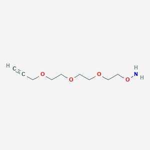 Chemical structure of Aminooxy-PEG3-propargyl